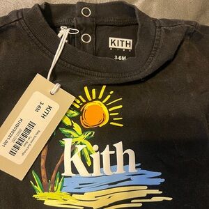 Kith Kids Black Tropical Graphic Tee